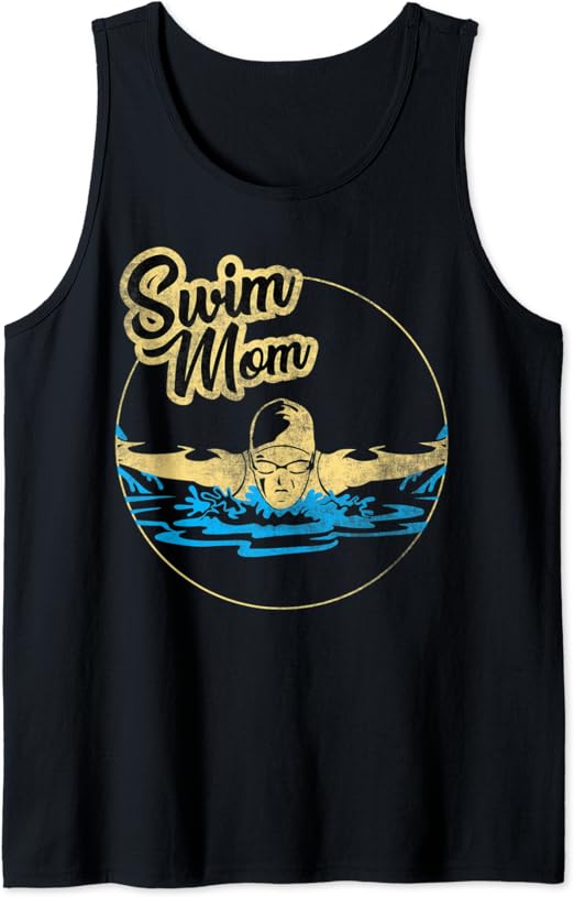 Swim Mom Tank Top Clothing, Shoes & Jewelry